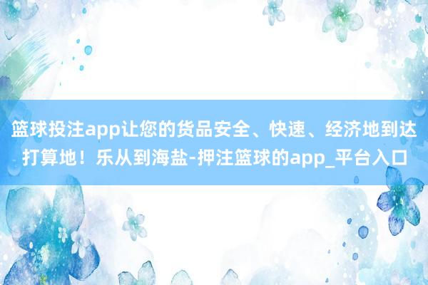 篮球投注app让您的货品安全、快速、经济地到达打算地！乐从到海盐-押注篮球的app_平台入口