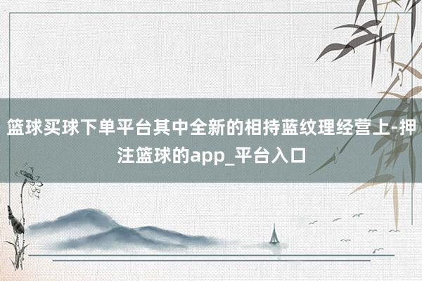 篮球买球下单平台其中全新的相持蓝纹理经营上-押注篮球的app_平台入口
