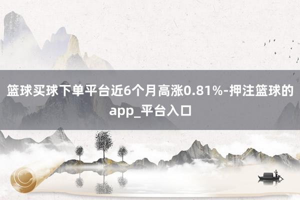 篮球买球下单平台近6个月高涨0.81%-押注篮球的app_平台入口