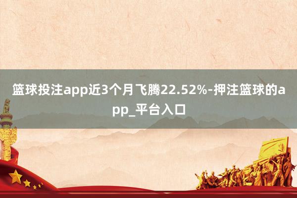 篮球投注app近3个月飞腾22.52%-押注篮球的app_平台入口