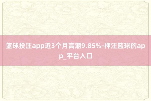 篮球投注app近3个月高潮9.85%-押注篮球的app_平台入口