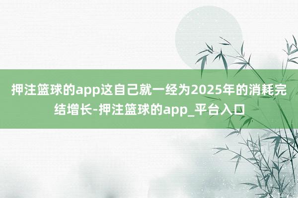 押注篮球的app这自己就一经为2025年的消耗完结增长-押注篮球的app_平台入口