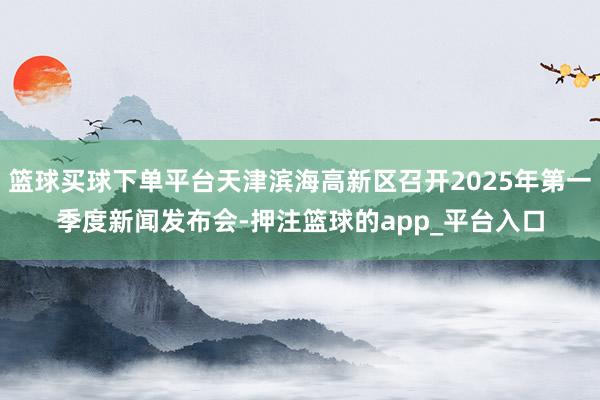 篮球买球下单平台天津滨海高新区召开2025年第一季度新闻发布会-押注篮球的app_平台入口