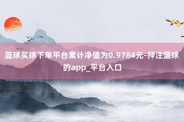 篮球买球下单平台累计净值为0.9784元-押注篮球的app_平台入口