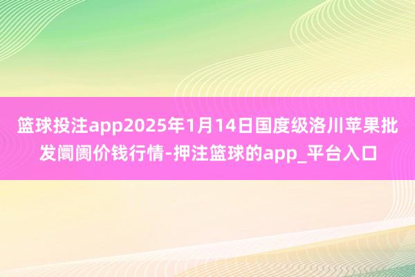 篮球投注app2025年1月14日国度级洛川苹果批发阛阓价钱