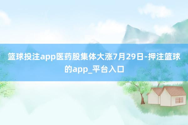 篮球投注app 医药股集体大涨 7月29日-押注篮球的a