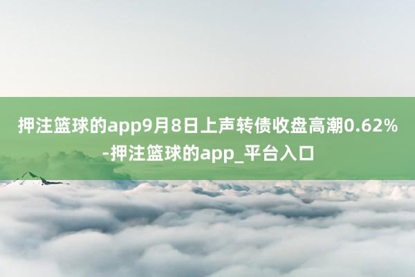 押注篮球的app9月8日上声转债收盘高潮0.62%-押注篮球