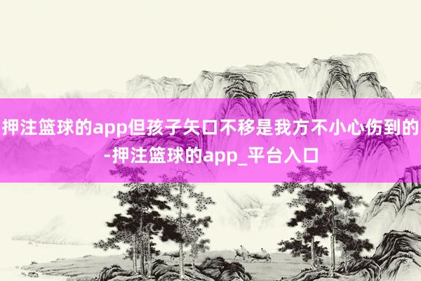押注篮球的app但孩子矢口不移是我方不小心伤到的-押注篮球的